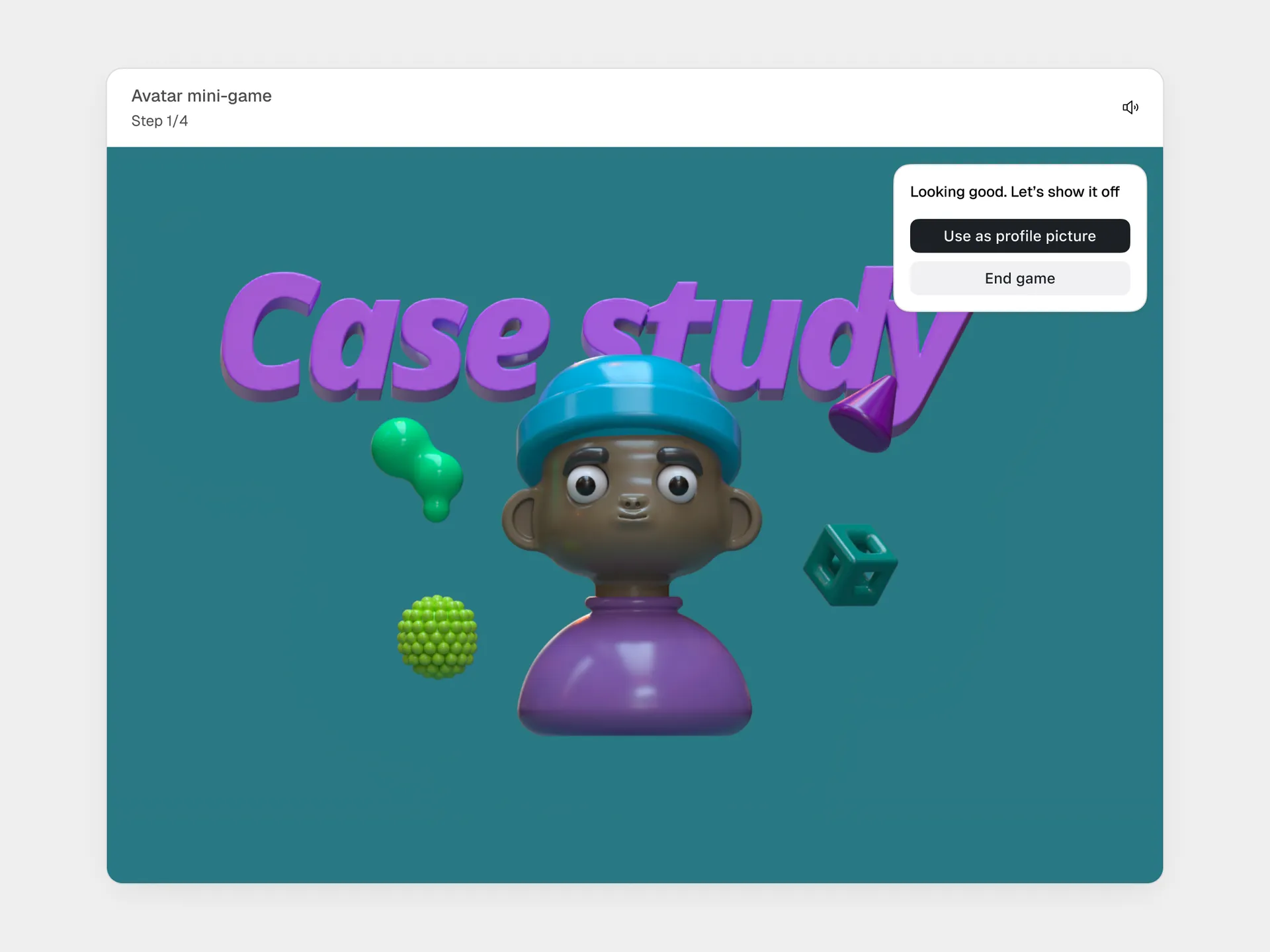 Profile picture set and finish screen